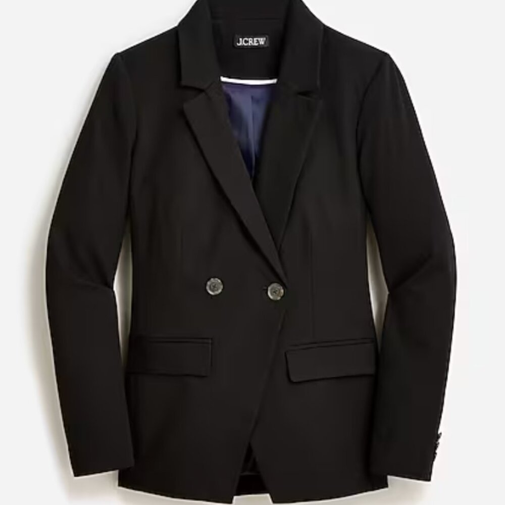 NWT Jcrew Double breasted black blazer